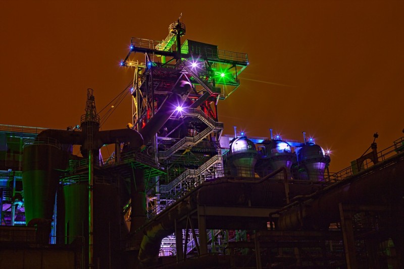 Landschaftspark Duisburg Nord - Blick auf Hochofen