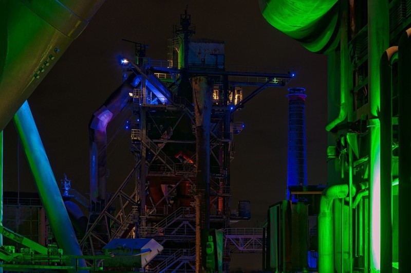 Landschaftspark Duisburg Nord - Blick auf Hochofen